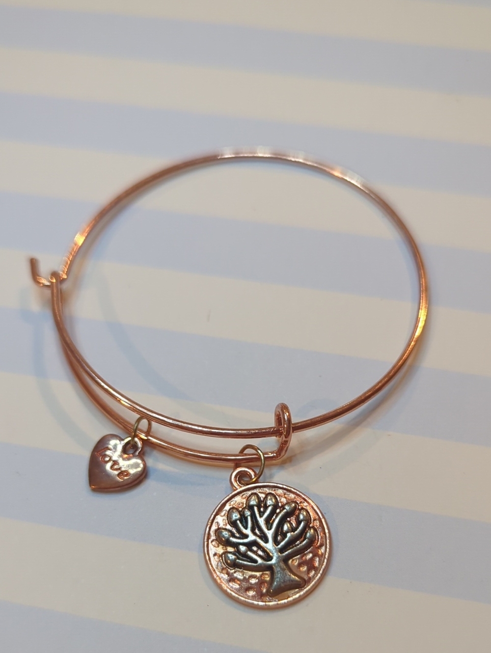 Dreaming Tree of Life Bracelet Beautiful Bangle Brand New DMB!! Rose Gold